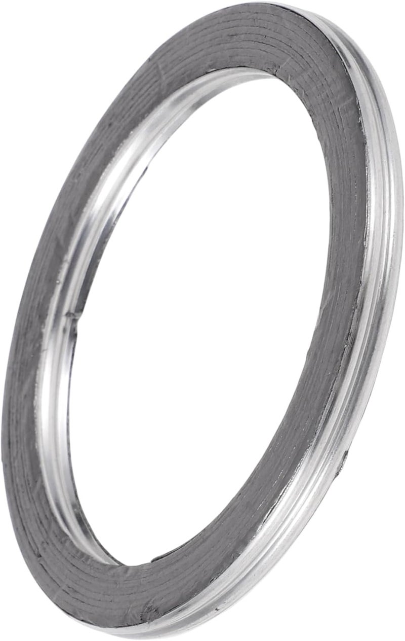 REPAIROCK ID 55mm Exhaust Manifold Gasket Prevent Leak Noise Exhaust Donut Gasket Muffler Ring Exhaust Flange Gasket for Car SUV Truck Graphite Stainless Steel - Image 1